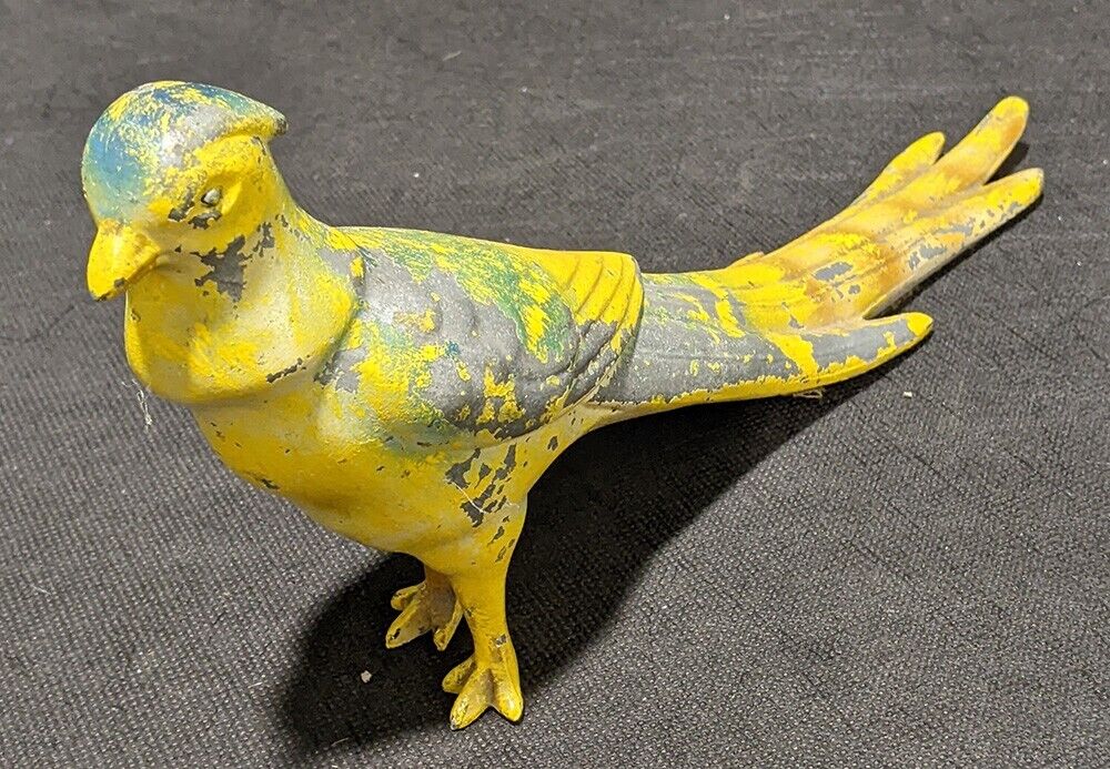 Heavy Painted White Metal Pheasant Figurine / Bottle Opener