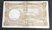 Load image into Gallery viewer, 1941 Belgium - National Bank - 20 (Vingt) Francs Bank Note - Janssen, Sontag
