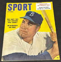 Load image into Gallery viewer, 1957 September Sport Magazine Duke Snider Vol 24 no 3
