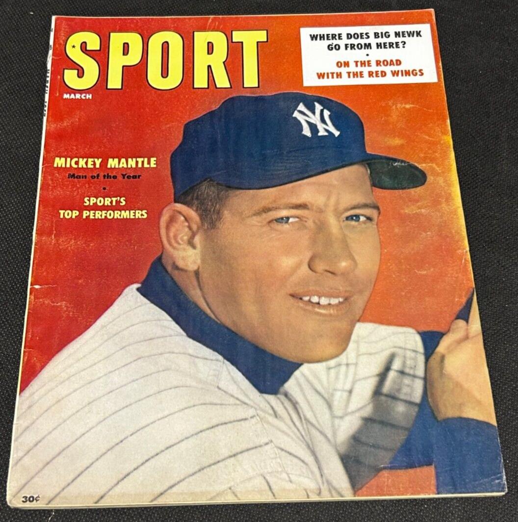 1957 March Sport Magazine Mickey Mantle Vol 23 No. 3