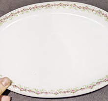 Load image into Gallery viewer, Vintage Limoges Haviland Oval Serving Platter - Small Rose Border
