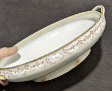 Load image into Gallery viewer, Vintage Limoges Haviland Covered Vegetable Dish - Small Rose Border
