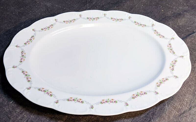 Rosenthal - Classic Rose Pattern Oval Platter - 12 1/2