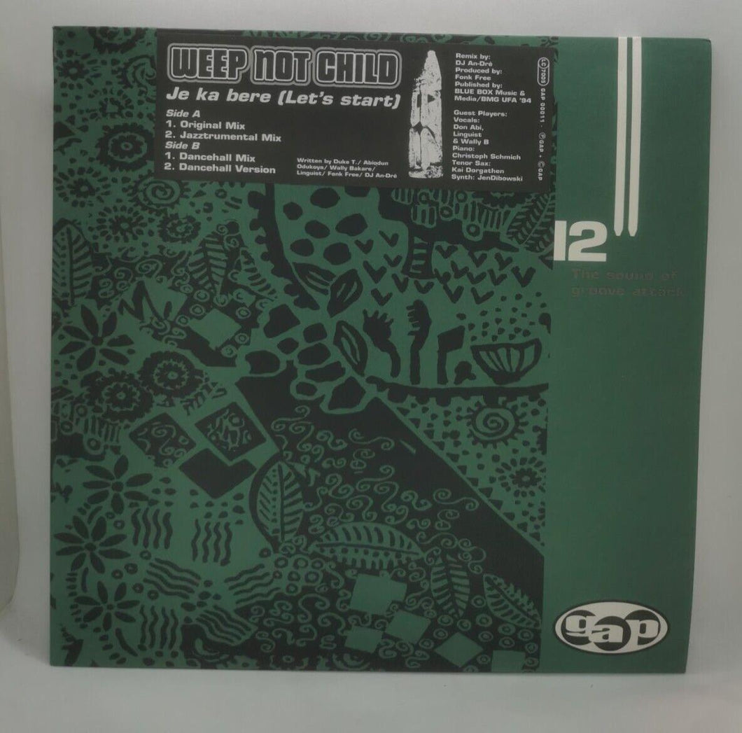 Je Ka Bere (Let's Start) by Weep Not Child (1994, 12