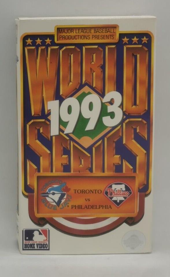 1993 World Series Toronto Blue Jays vs Philadelphia (1993, VHS)