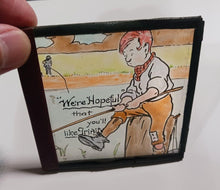 Load image into Gallery viewer, Lot of 7 Glass Pane Painted Artwork (3 1/2&quot; x 3 1/2&quot;)
