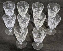 Load image into Gallery viewer, 10 Crystal Water Glasses - Unsigned - 5 3/4&quot;
