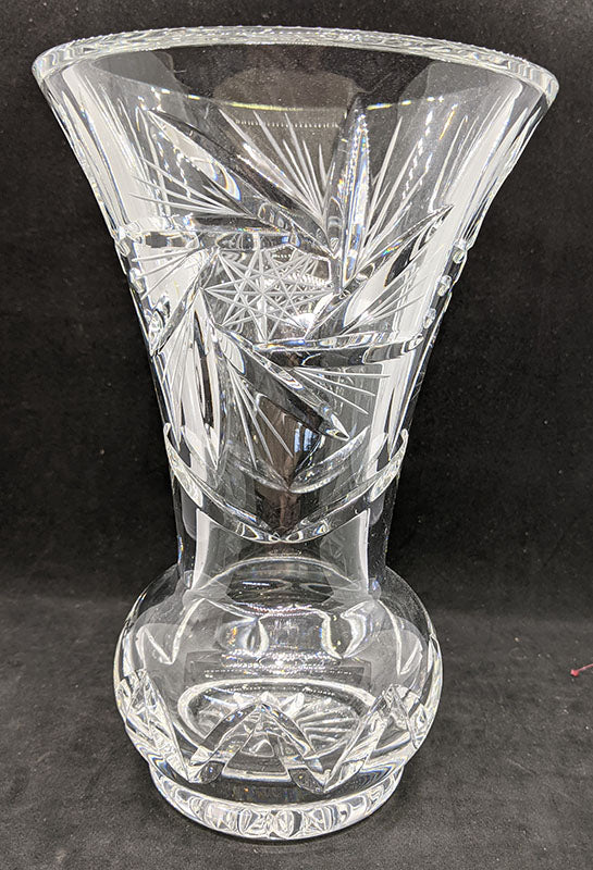 Vintage Crystal Vase - Trumpet Shape - 8