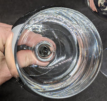 Load image into Gallery viewer, 2 Mirrored Bowl Glass Wine Glasses - Unsigned
