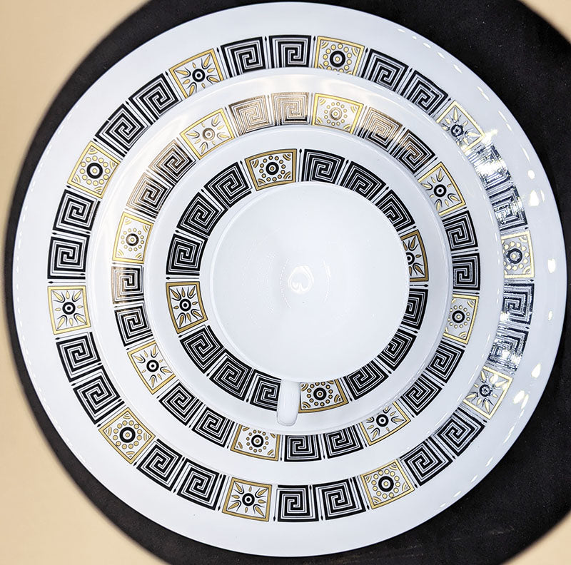 Wedgwood Asia Black Pattern 5 Piece Place Setting