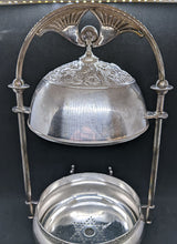 Load image into Gallery viewer, Vintage Meriden Silver Plated Butter Dish With Stand
