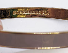 Load image into Gallery viewer, Gold Plated &amp; Enamel BCBG Maxazria Bangle Bracelet
