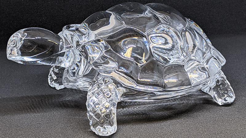 Decorative Glass Turtle Figurine / Sculpture