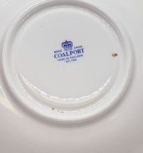 Load image into Gallery viewer, Vintage Coalport Bone China Cup &amp; Saucer - Gold Rim, Light Green Detail
