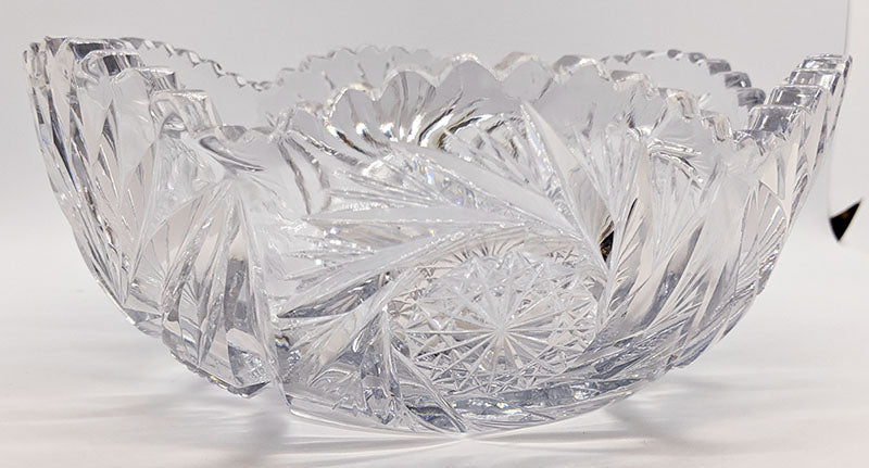 c. 1910 Clapperton Signed Cut Crystal Bowl