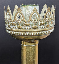 Load image into Gallery viewer, Vintage Brass Candlestick Holders - Pair - 10 1/2&quot; Tall
