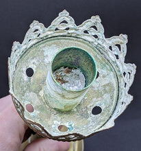 Load image into Gallery viewer, Vintage Brass Candlestick Holders - Pair - 10 1/2&quot; Tall
