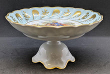 Load image into Gallery viewer, Limoges Signed Hand Painted Scene Footed Pedestal Candy Dish
