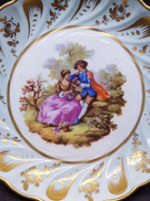 Load image into Gallery viewer, Limoges Signed Hand Painted Scene Footed Pedestal Candy Dish
