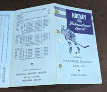 Load image into Gallery viewer, 1960-61 National Hockey League Final Statistics Pamphlet
