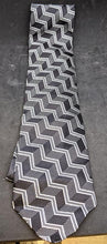Load image into Gallery viewer, Black &amp; White Versace Silk Necktie

