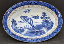 Load image into Gallery viewer, Booths Real Old Willow 10.25&quot; Oval Vegetable Bowl - Made in England
