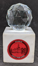 Load image into Gallery viewer, Vintage Reader’s Digest $75,000 Loyalty Prize Award Trophy – Marble / Crystal...
