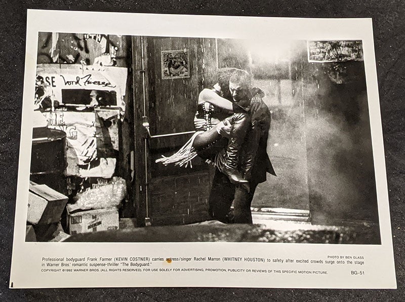 Original Photo – The Body Guard – Kevin Costner, Whitney Houston