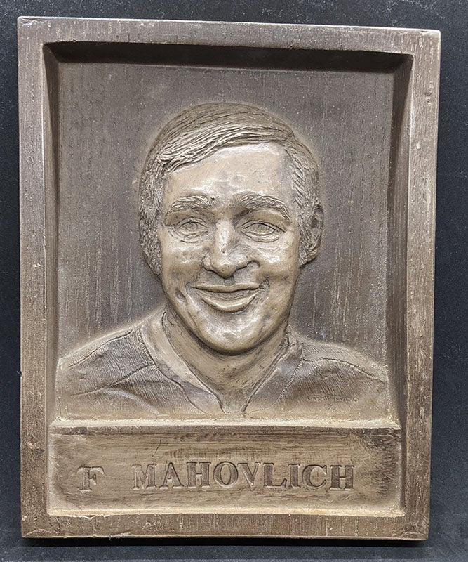 Vintage Frank Mahovlich Compressed Wood Plaque
