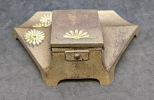 Load image into Gallery viewer, Vintage Metal Geschutzt Inkwell With Daisy Pattern
