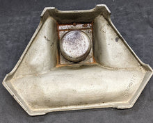 Load image into Gallery viewer, Vintage Metal Geschutzt Inkwell With Daisy Pattern
