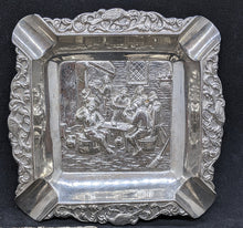 Load image into Gallery viewer, Silver Plated 3 Piece Ashtray Set
