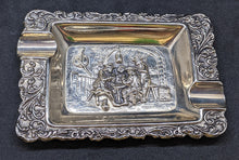 Load image into Gallery viewer, Silver Plated 3 Piece Ashtray Set
