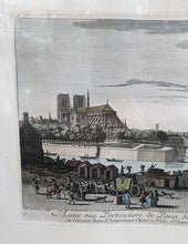 Load image into Gallery viewer, View of Paris from Notre Dame - Musee De Louvre Chalcography Engraving
