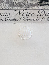 Load image into Gallery viewer, View of Paris from Notre Dame - Musee De Louvre Chalcography Engraving
