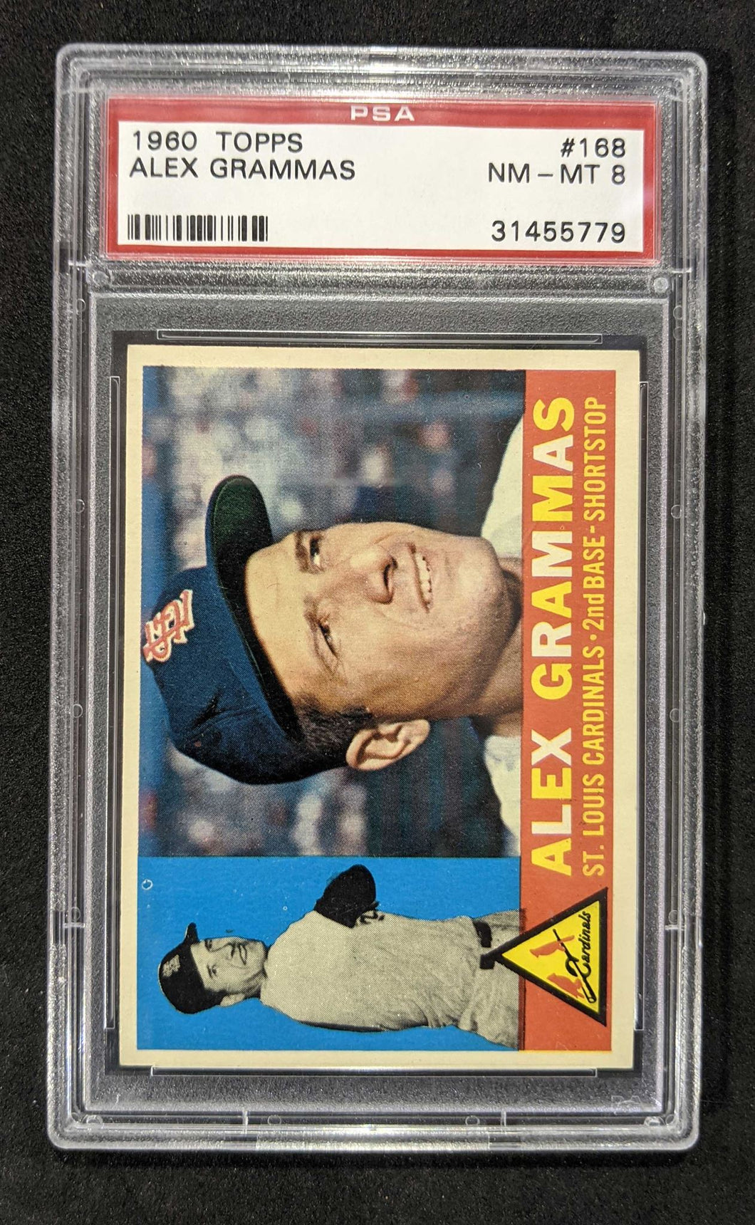 1960 Topps Alex Grammas #168 PSA NM-MT 8, 31455779