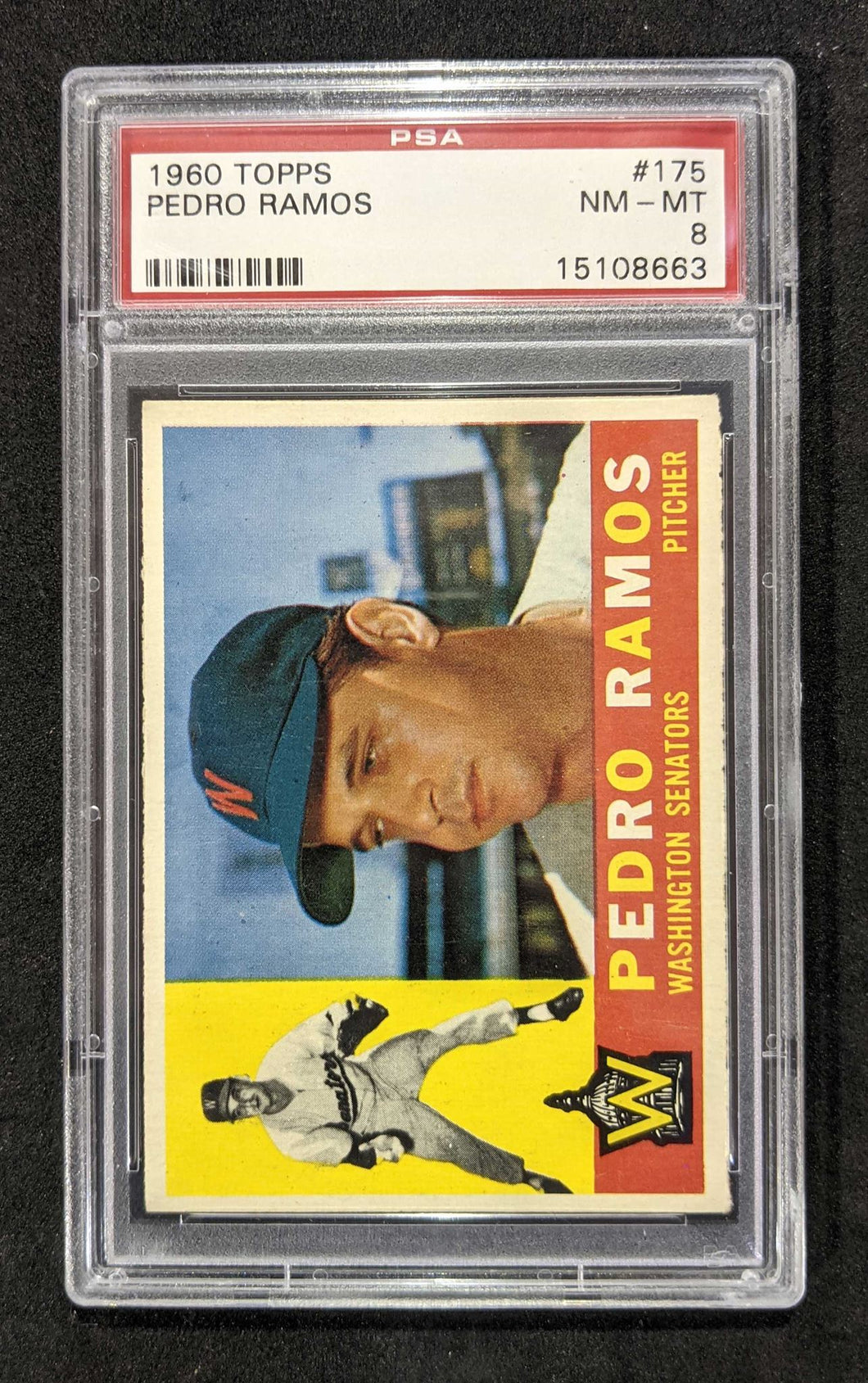 1960 Topps Pedro Ramos #175 PSA NM-MT 8, 15108663