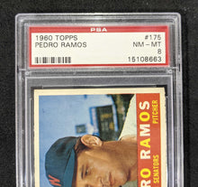 Load image into Gallery viewer, 1960 Topps Pedro Ramos #175 PSA NM-MT 8, 15108663
