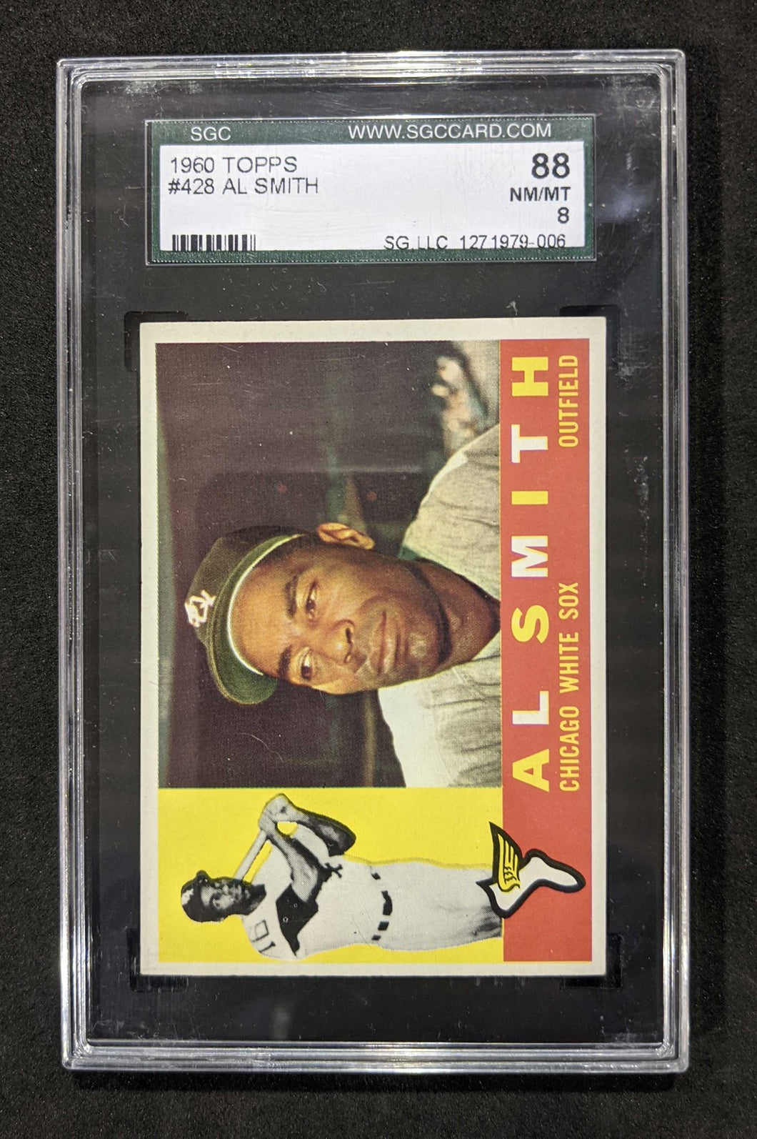 1960 Topps Al Smith #428 SGC 88 NM/MT 8 (Well Centered), 127 1979-006