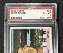 Load image into Gallery viewer, 1960 Topps Eddie Fisher #23 PSA NM-MT 8, 16771107
