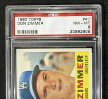 Load image into Gallery viewer, 1960 Topps Don Zimmer #47 PSA NM-MT 8, 20992906
