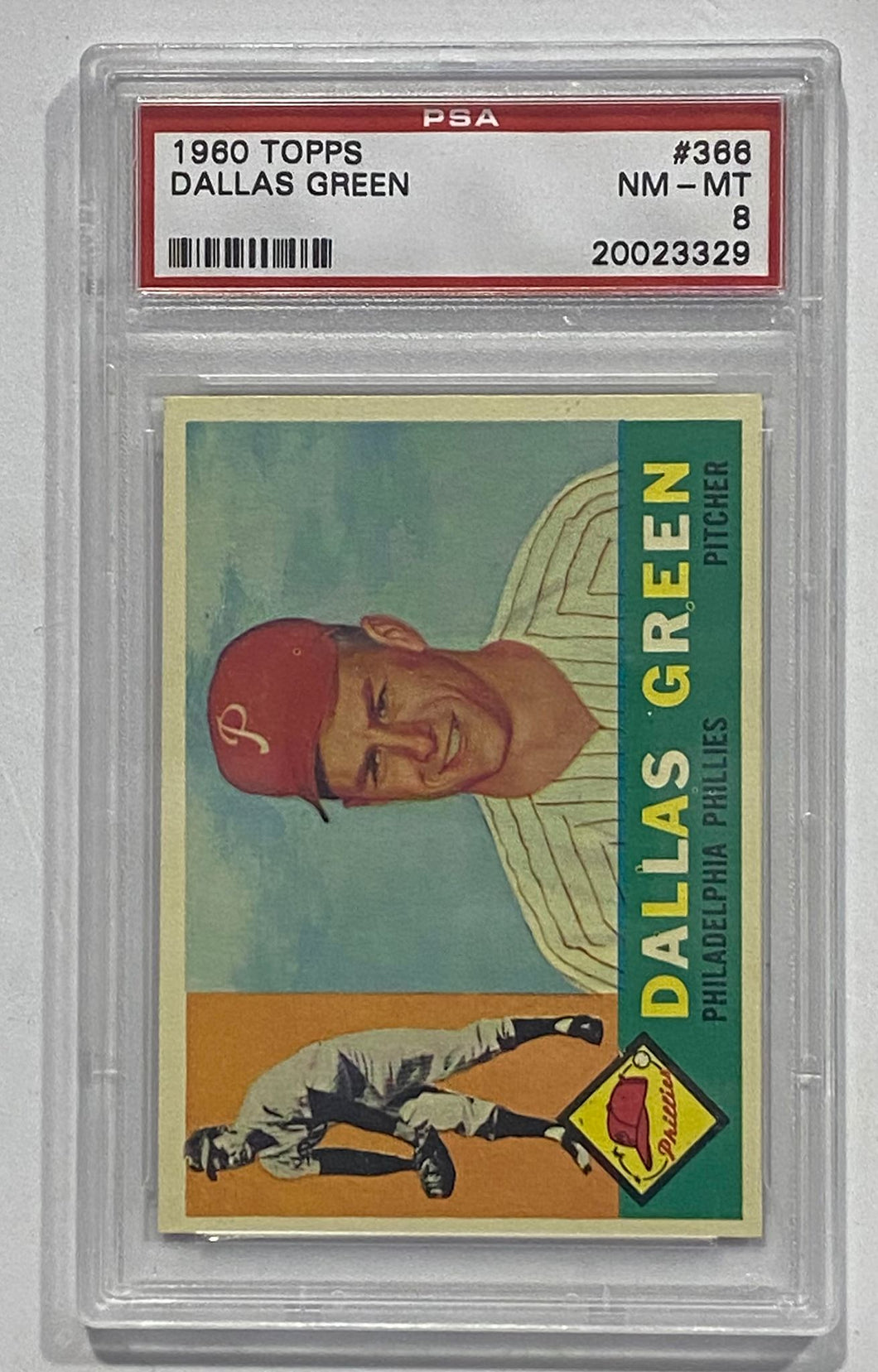 1960 Topps Dallas Green #366 PSA NM-MT 8, 20023329