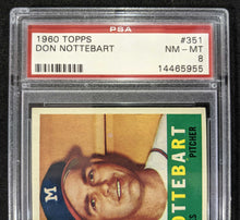 Load image into Gallery viewer, 1960 Topps Don Nottebart #351 PSA NM-MT 8, 14465955
