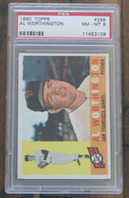 Load image into Gallery viewer, 1960 Topps Al Worthington #268 PSA NM-MT 8, 11453109
