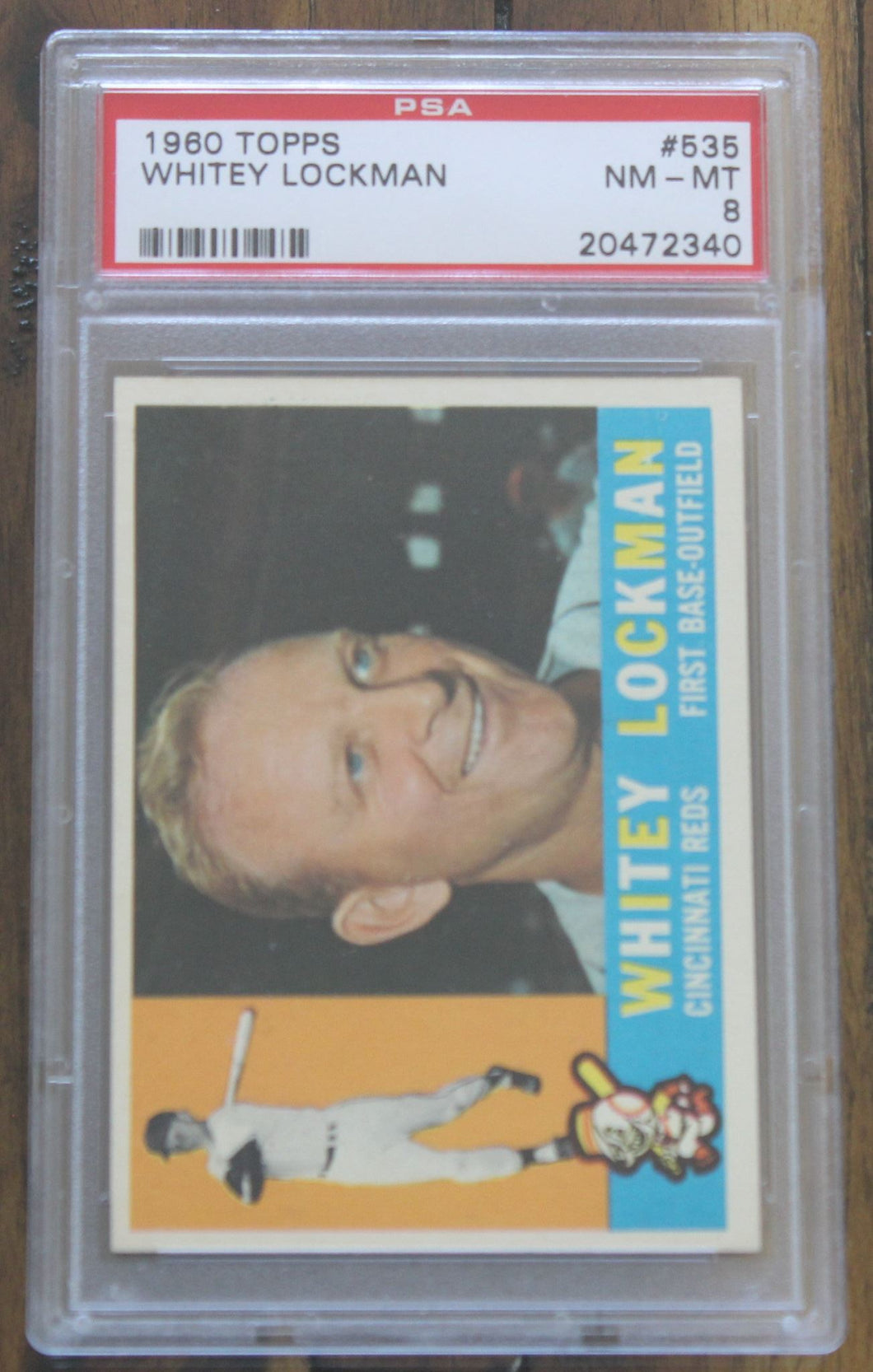 1960 Topps Whitey Lockman #535 PSA NM-MT 8, 20472340