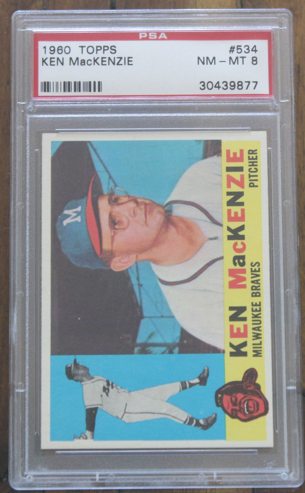1960 Topps Ken Mackenzie #534 PSA NM-MT 8, 30439877