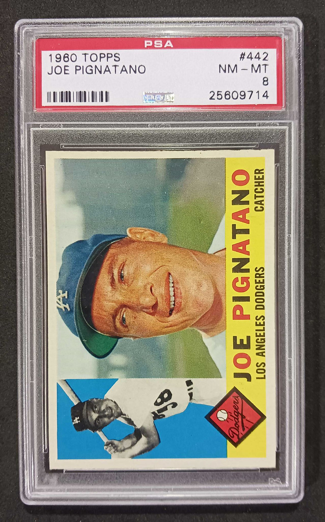1960 Topps Joe Pignatano #442 PSA NM-MT 8, 25609714