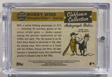 Load image into Gallery viewer, 2009 Topps Heritage CH Relic Signed Blue Ink 09/25 Bobby Wine #CCAR-BW
