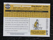 Load image into Gallery viewer, 2009 Topps Heritage Real One Blue Ink Gordon Beckham ROA-GB Signed Baseball Card
