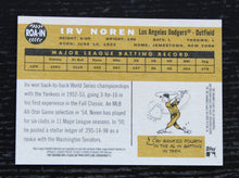 Load image into Gallery viewer, 2009 Topps Heritage Real One Red Ink Irv Noren Autograph 25/60
